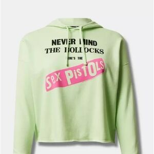 Torrid Neon Green Graphic Hoodie with Pink Accents